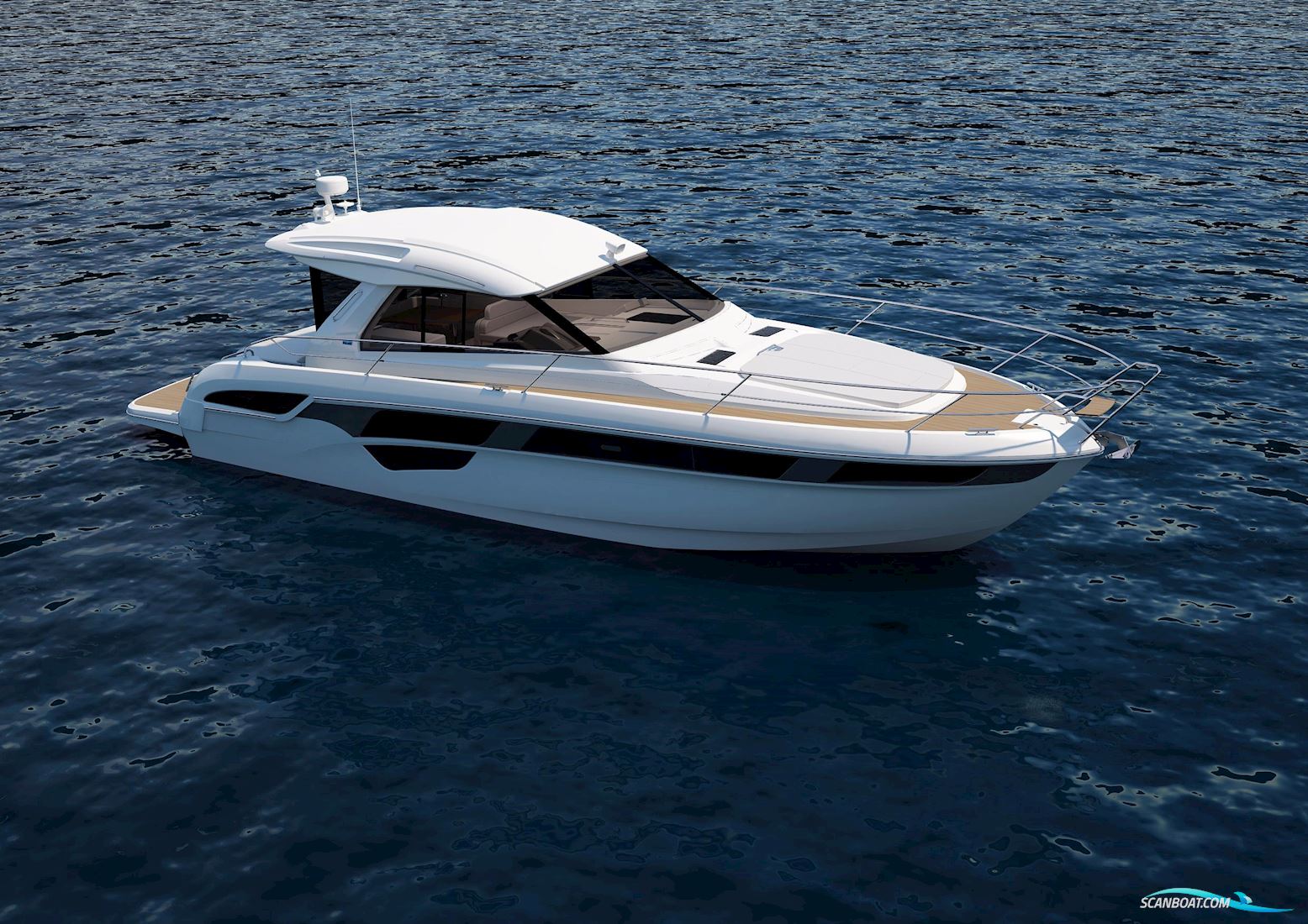 Bavaria Sport 450 Coupe Powerboat 2016, with D6-370 Evc engine, United Kingdom