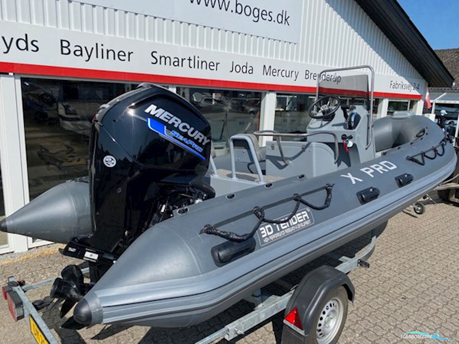 3D Tender X-Pro 535 Rib Med F75 hk Mercury Seapro 2,1L 4 Takt Efi