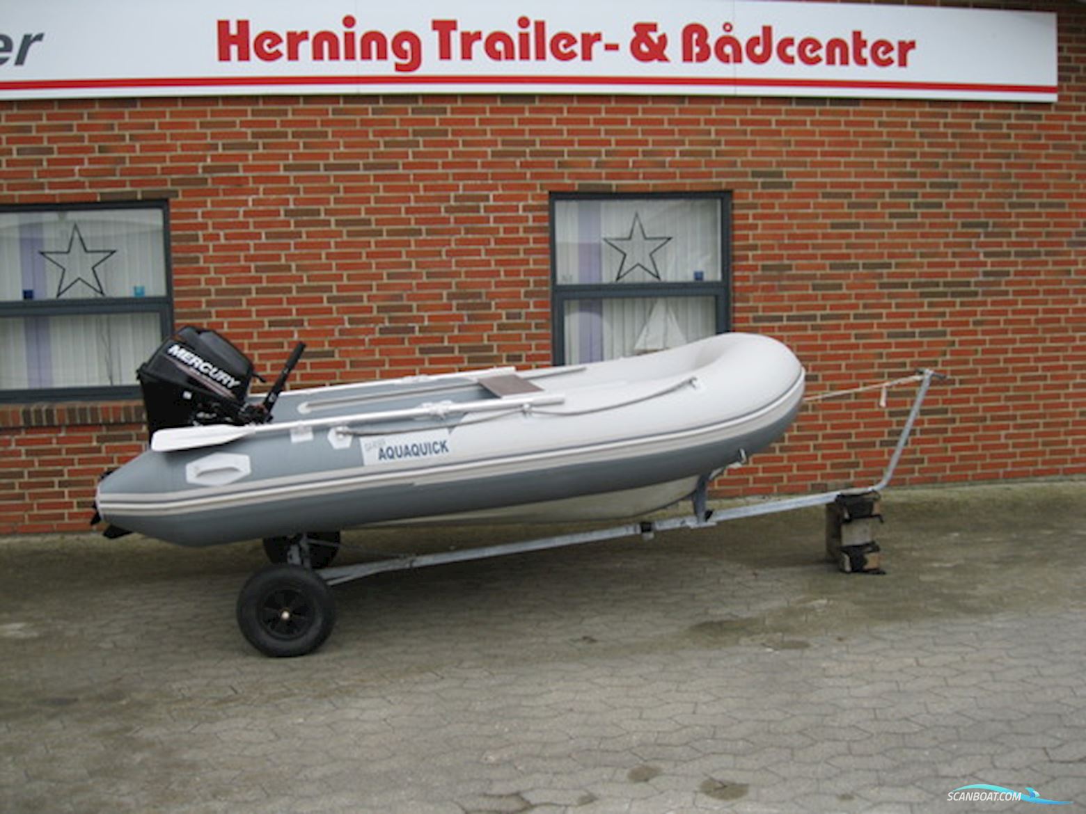 Aquaquick 320 Searover m/Mercury F9,9 hk MH 4-Takt Rubberboten en ribs 2012, met Mercury motor, Denemarken