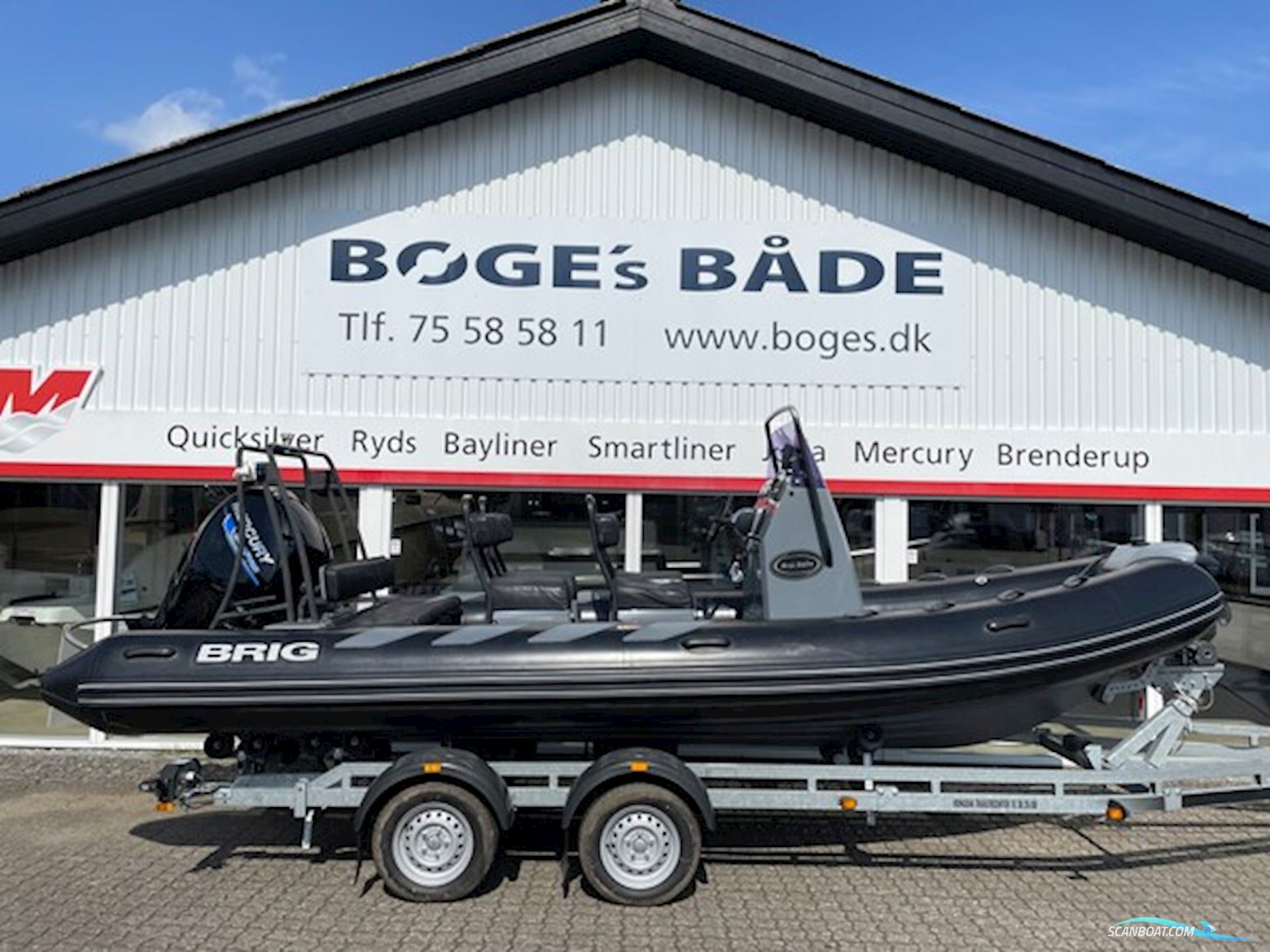 Brig 610 Rib Med F150 Mercury-Efi Seapro 3,0L. Rubberboten en ribs 2016, met Mercury motor, Denemarken
