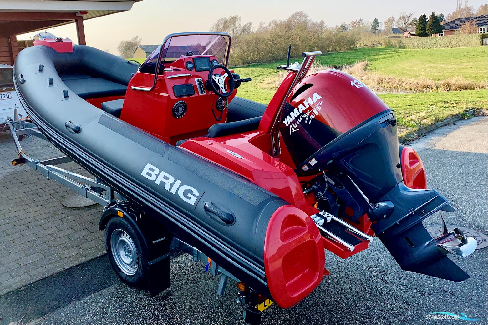 Brig E5 Eagle Luksus Rib Rubberboten en ribs 2019, met Yamaha F130Aetl motor, Denemarken