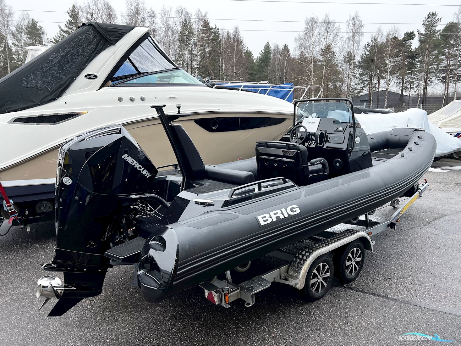 Brig Eagle 6.7 Rubberboten en ribs 2025, met Mercury 150hk Efi motor, Sweden