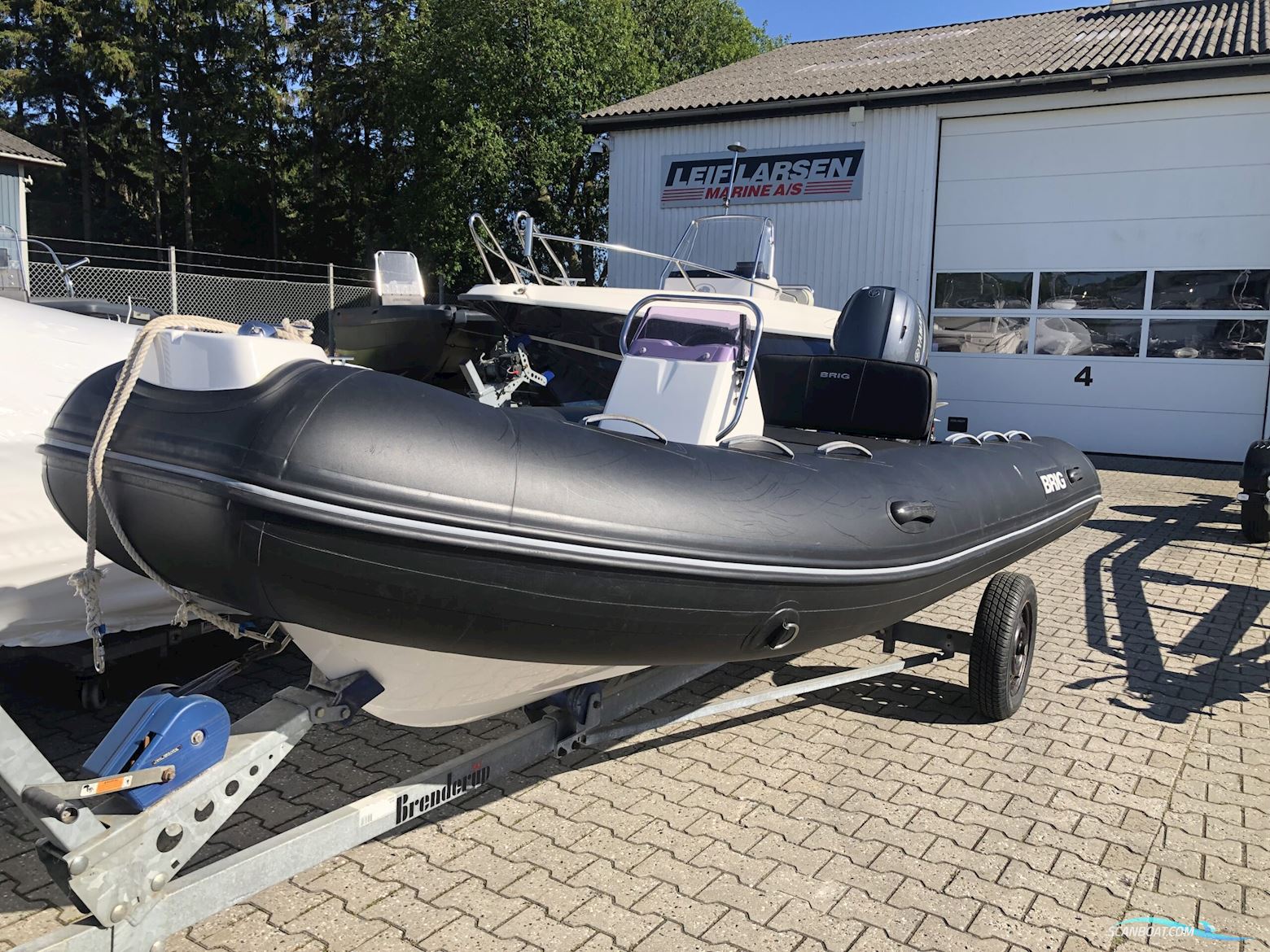 Brig F420T Falcon Tender Rubberboten en ribs 2019, met Yamaha F30Betl motor, Denemarken