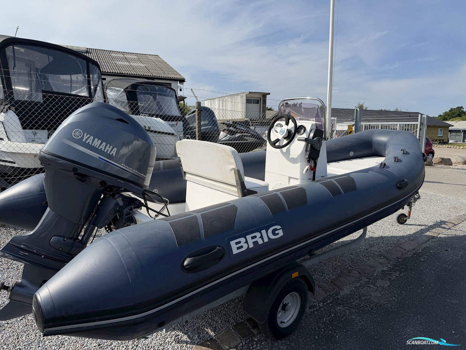 Brig F500L Falcon Rider Rubberboten en ribs 2016, met Yamaha F70Aetl motor, Denemarken