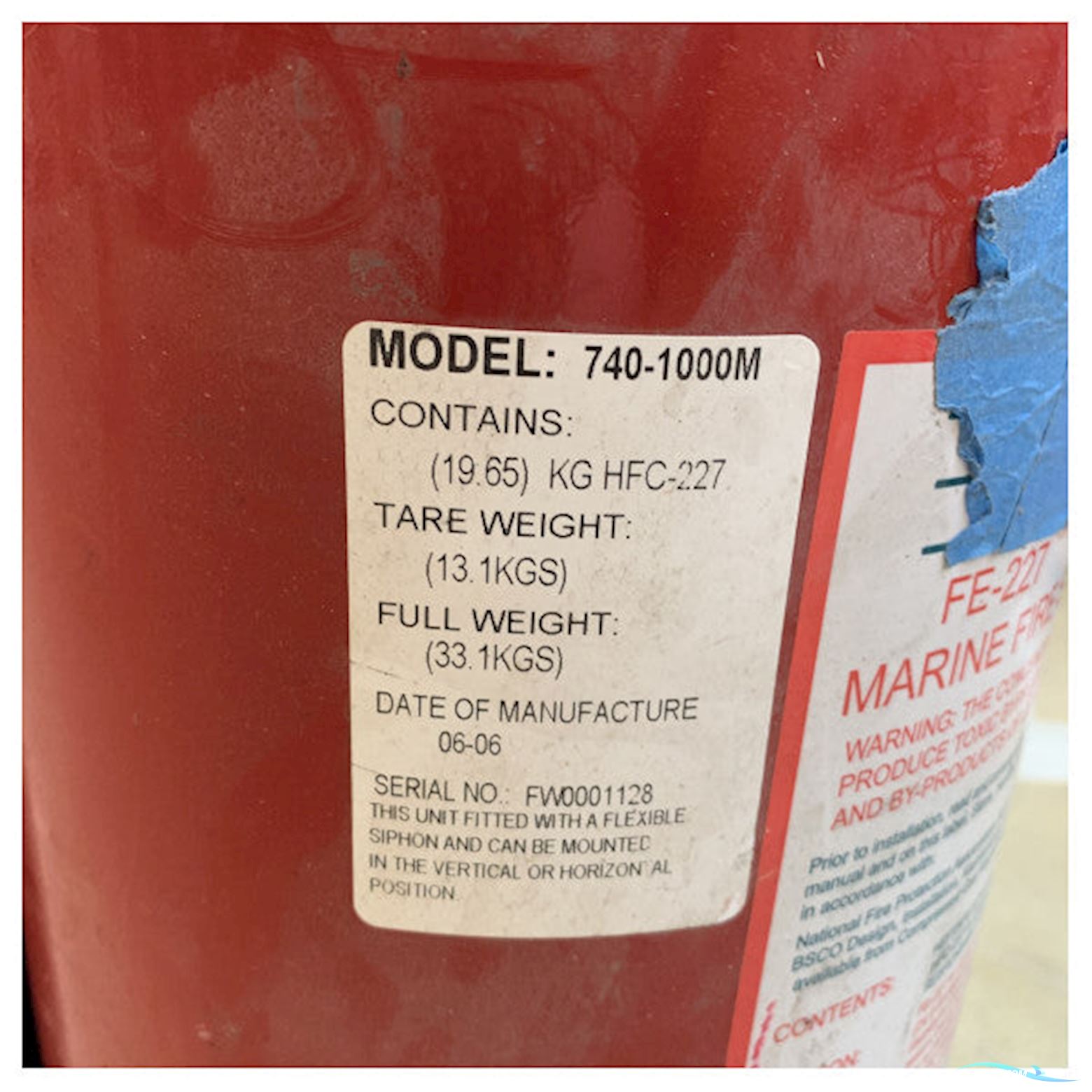 Bsco MA 740-1000 Marine Fire Extinguisher 33 KG