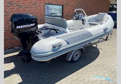 Highfield DL420 m/Mercury F60 hk Efi 4-Takt og Variant Trailer Rubberboten en ribs 2018, met Mercury motor, Denemarken