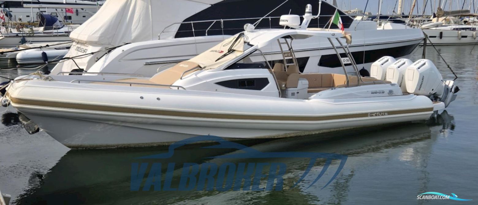 Mar.CO E-Motion 36 Rubberboten en ribs 2025, met Mercury V400 XL motor, Italië