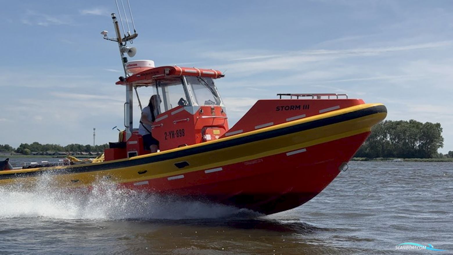 Mathis 1050 Rescue Rubberboten en ribs 1999, met Cummins motor, The Netherlands
