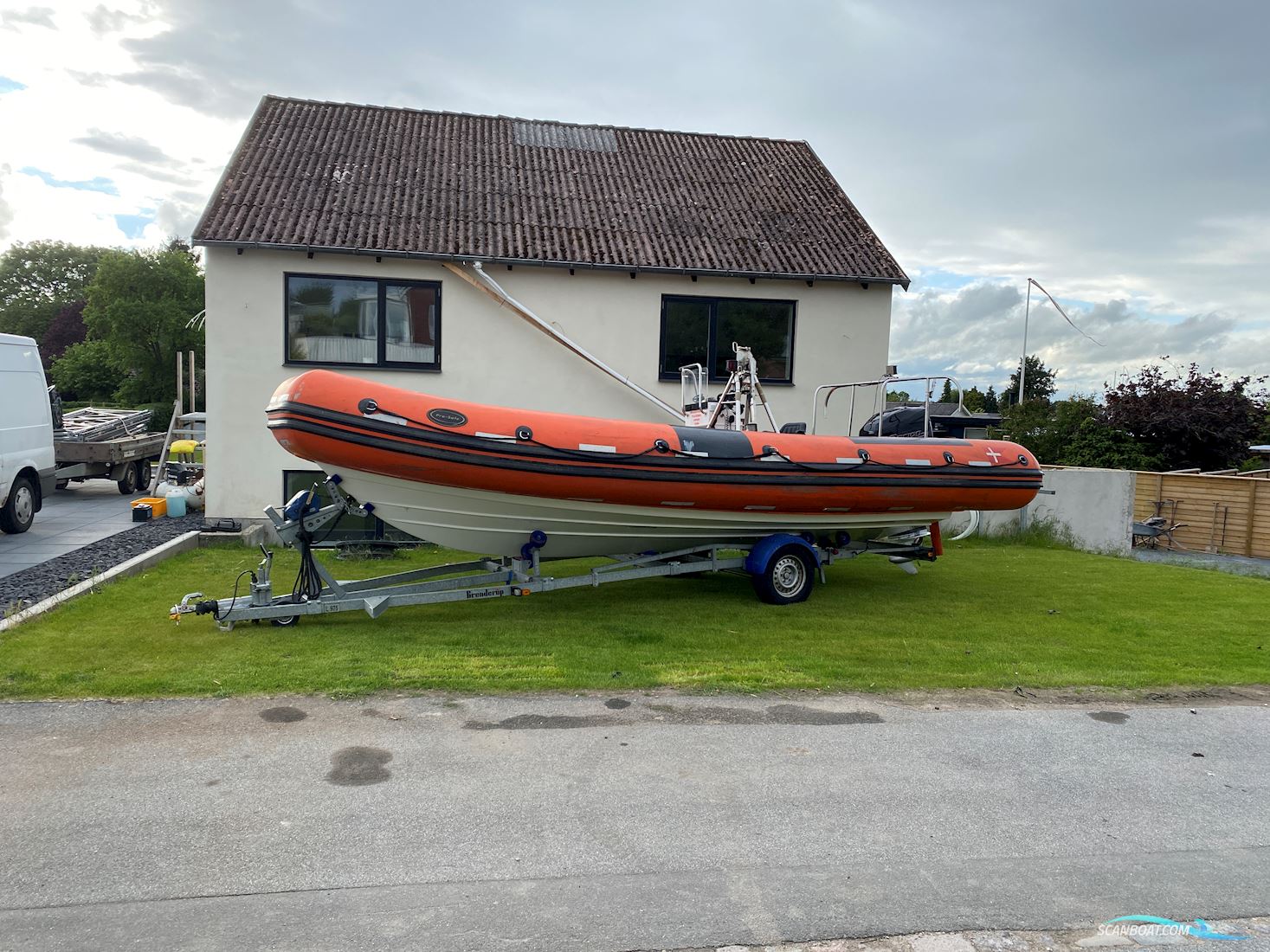 Prosafe 740 Rescue Rib Rubberboten en ribs 2010, met Mercury Dsi Racing motor, Denemarken