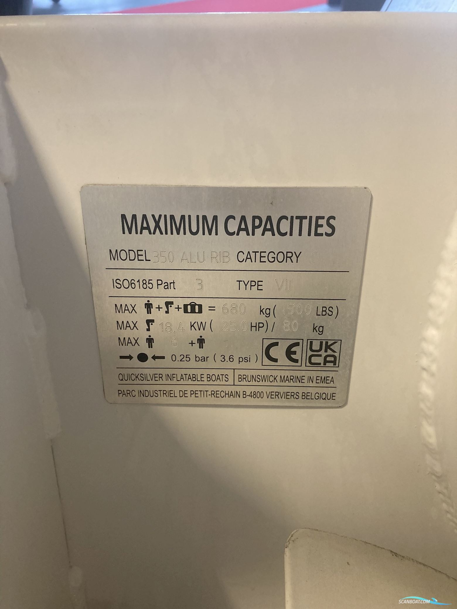 Quicksilver  350 Aluminium Hypalon