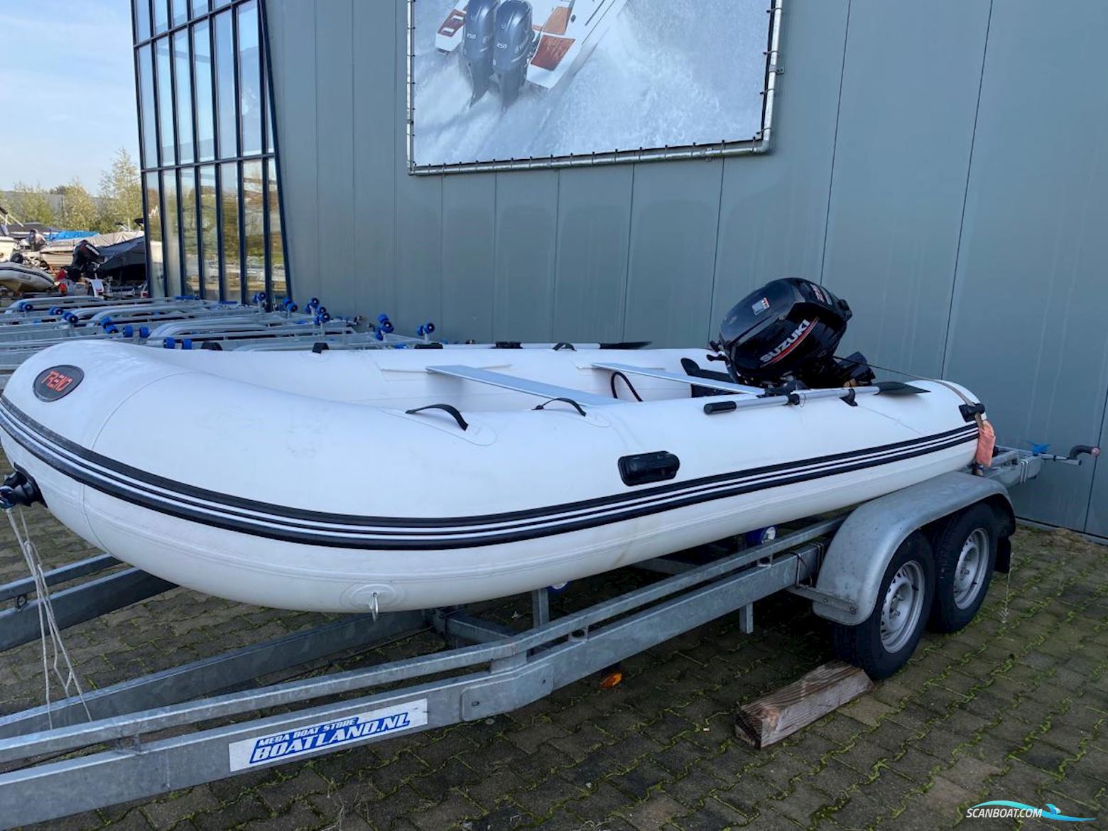 Trend Inflatable Rubberboot 430 Alu Rubberboten en ribs 2022, met Suzuki Outboard motor, The Netherlands