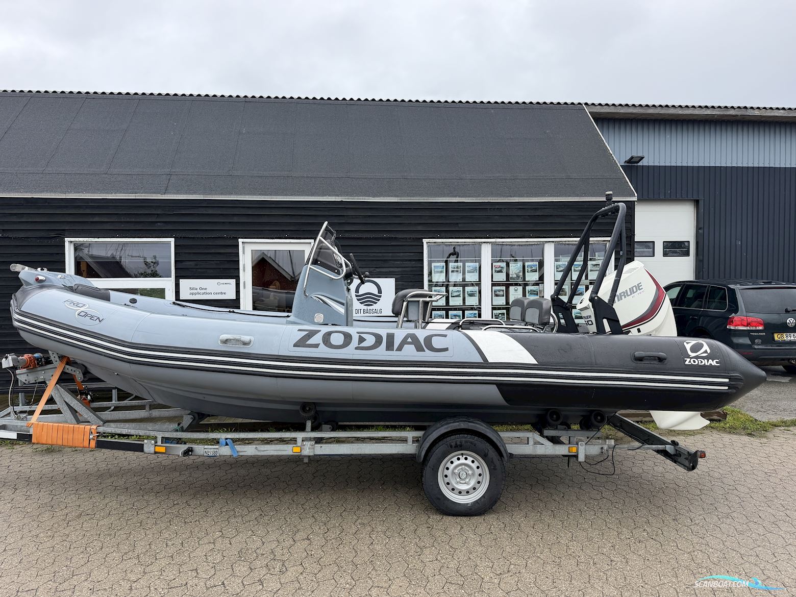 Zodiac 650 Pro Open Rubberboten en ribs 2015, met Evinrude motor, Denemarken