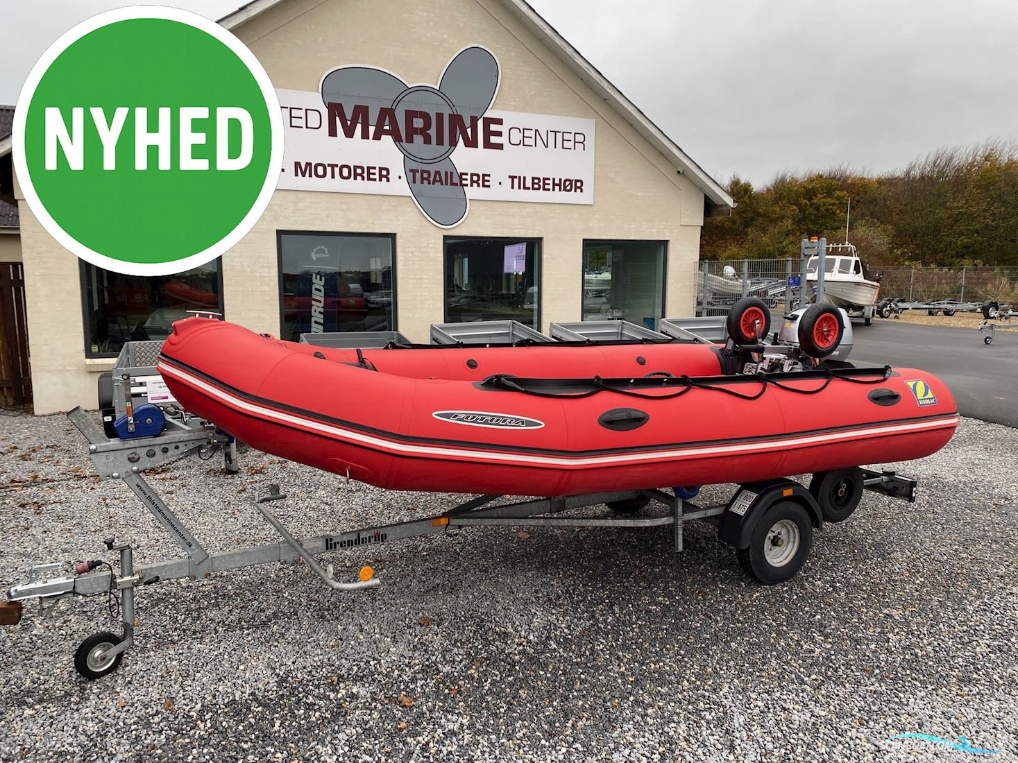 Zodiac Futura MK3 med ny motor Rubberboten en ribs 2008, met HONDA motor, Denemarken