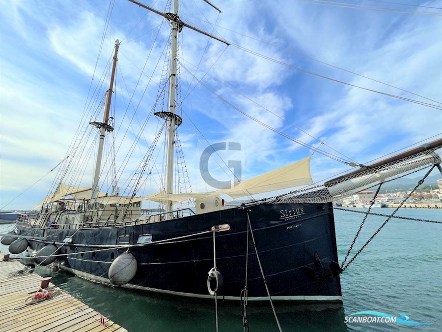 40m Steel-Hulled Brigantine Sailing boat 1918, with Iveco engine, Spain