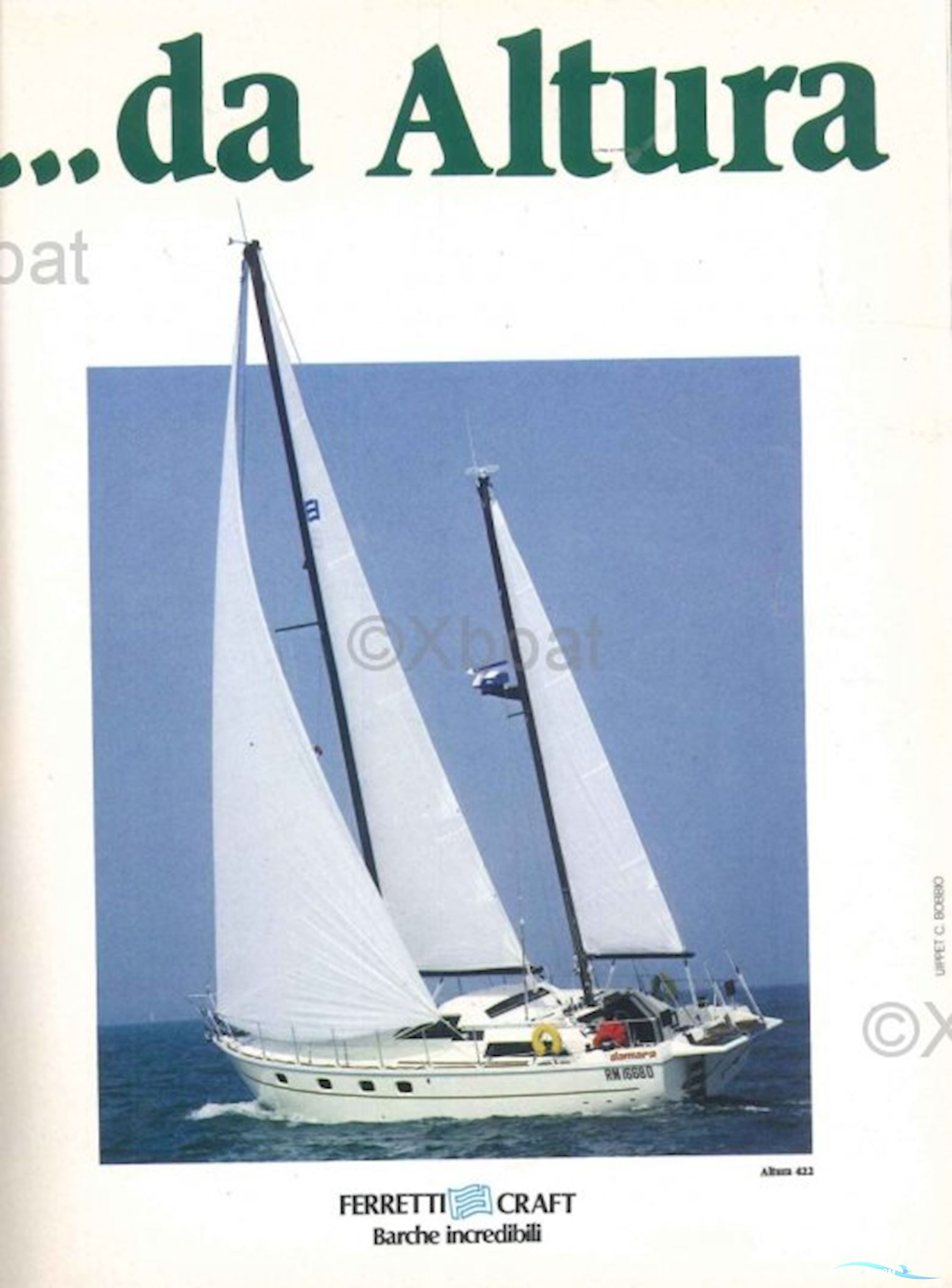 Ferretti Yachts Altura 422 Sailing boat 1981, with Mercedes engine, Italy