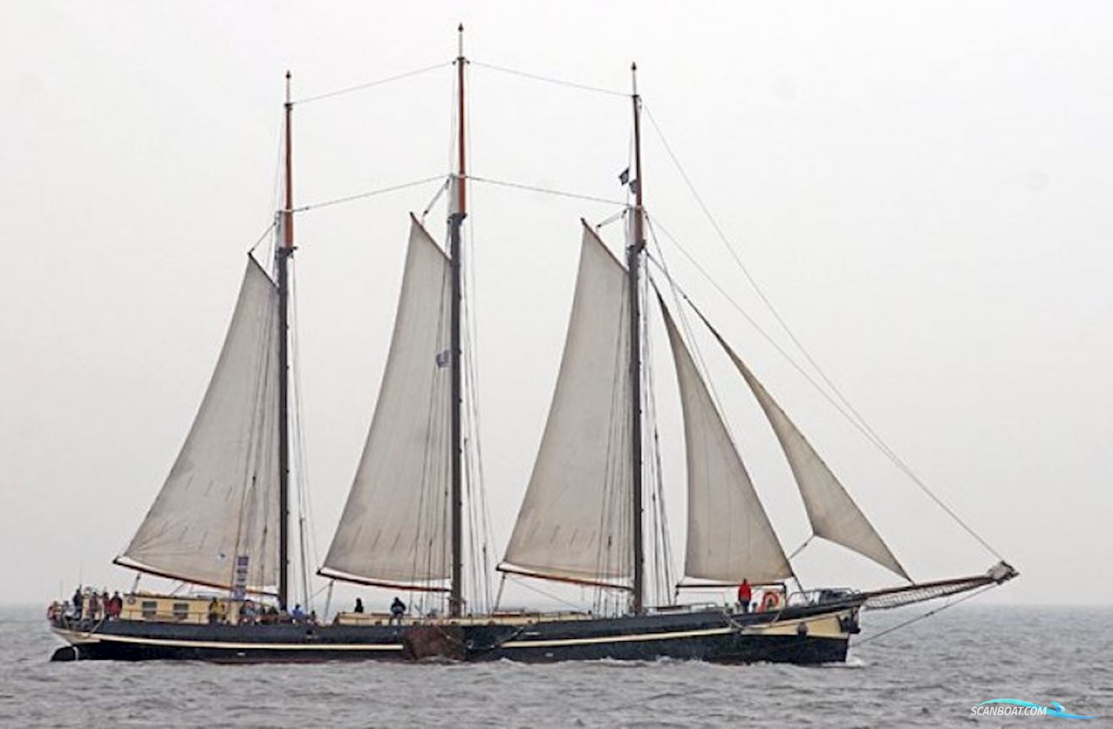Klipper 3 Mast Klipper Sailing boat 1897, with Daf engine, The Netherlands