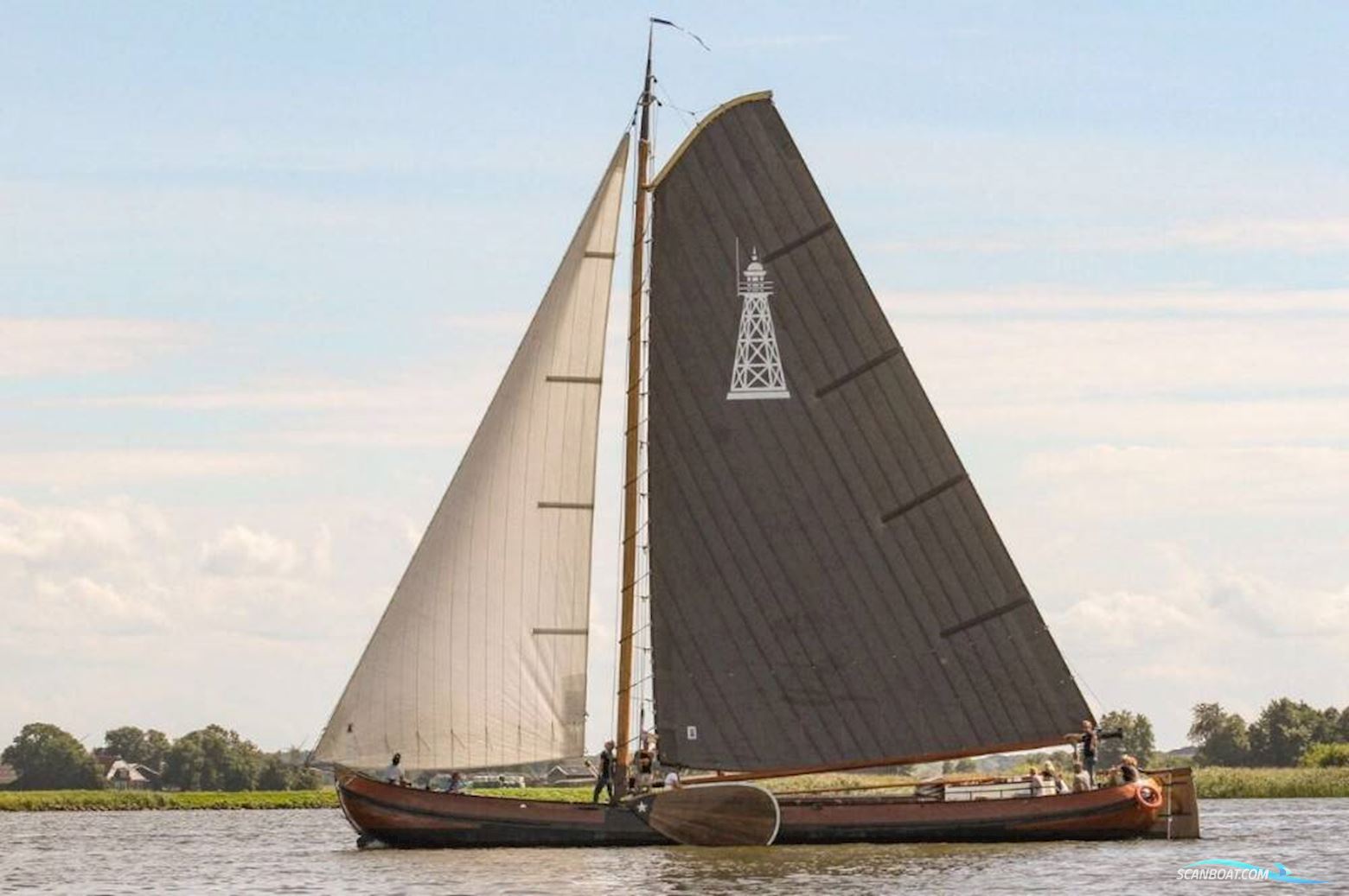 Skutsje 20.62 Sailing boat 1905, with Mercedes engine, The Netherlands
