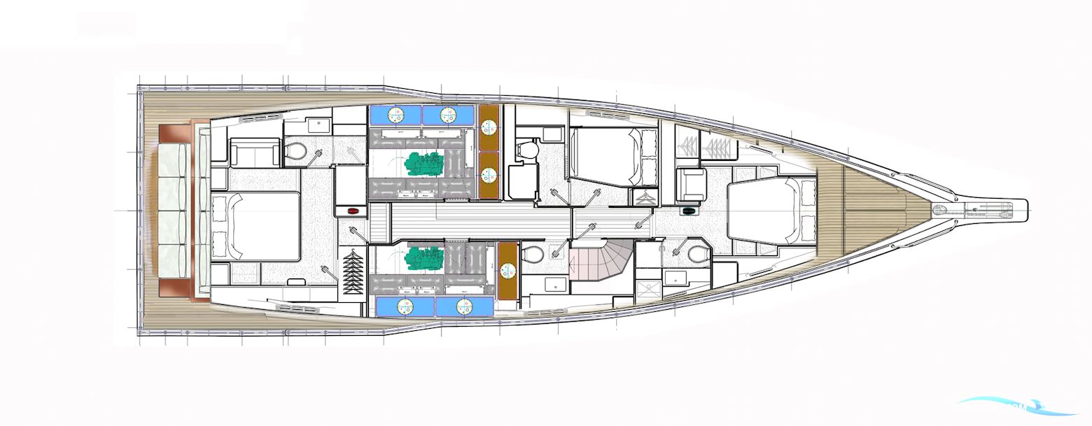 60 ft Ketch Hybrid-Powered Shallow Water, Lifting Keel