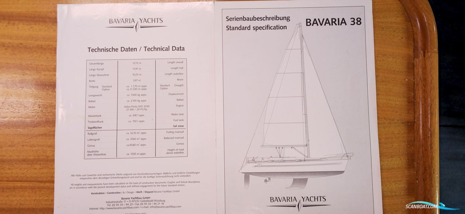 Bavaria 38 mit Liegeplatz und Winterlager, Rostock
