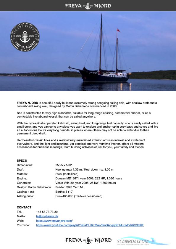 Bekebrede Ocean Sailing Ship / Trade-in Considered