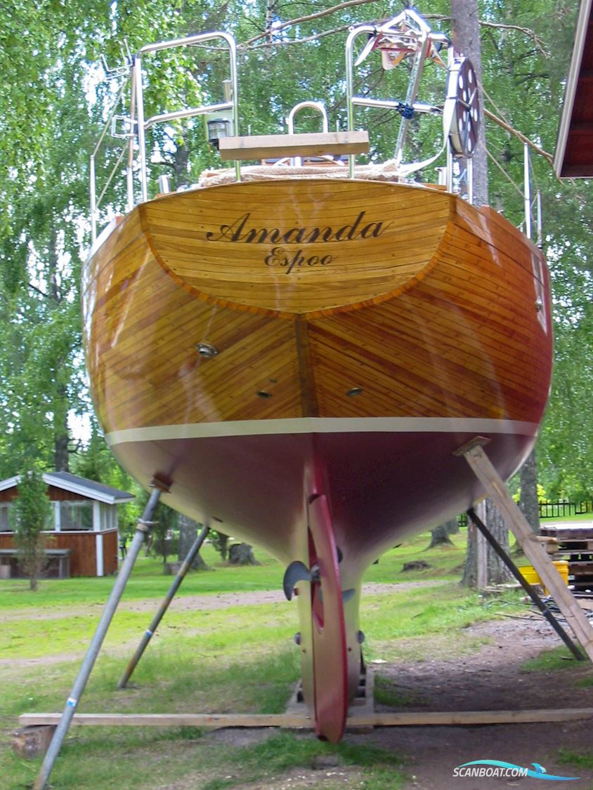 Classic Wooden Yawl Designed by Alan Buchanan
