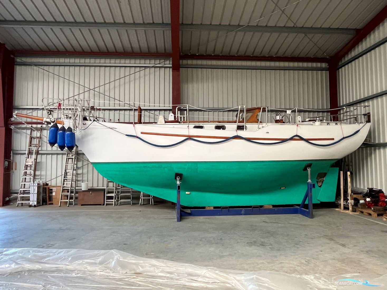 Feltz, Einzelbau, Rundspant Sailingboat 1980, with Mercedes OM636 engine, Germany