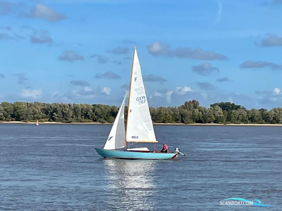 Folkeboot Sailingboat 1990, with Torqeedo engine, Germany