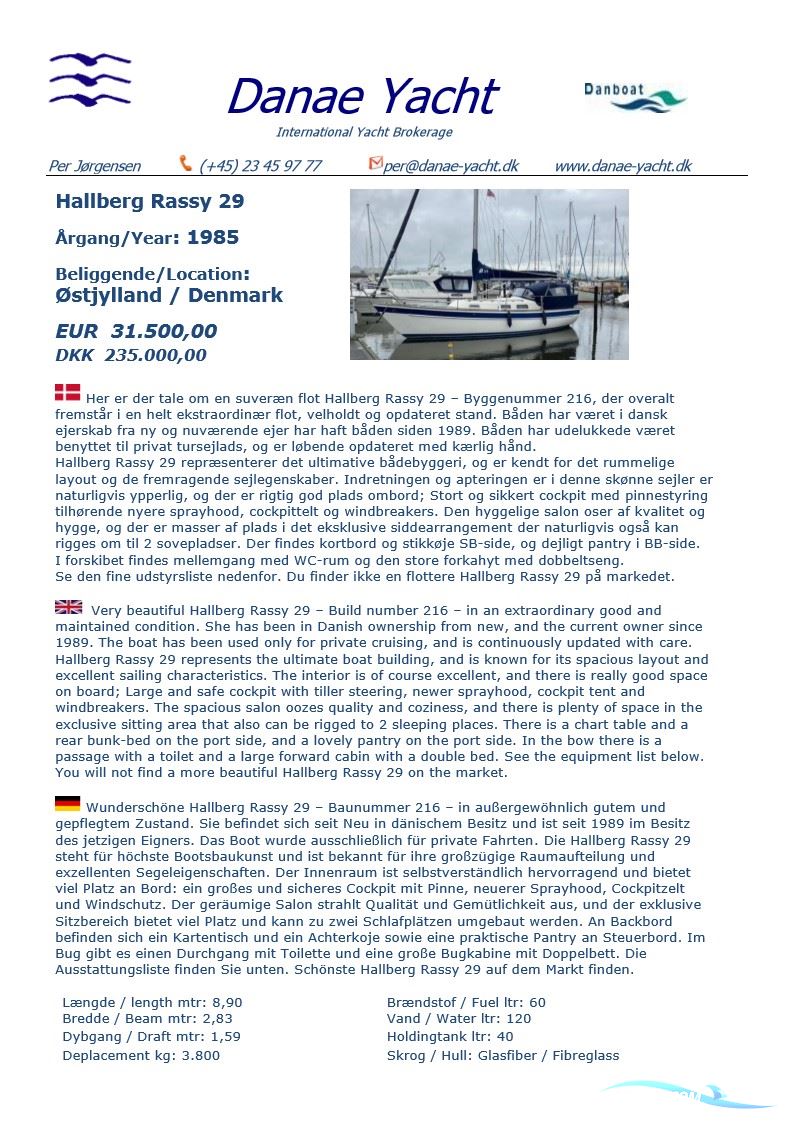 Hallerg Rassy 29