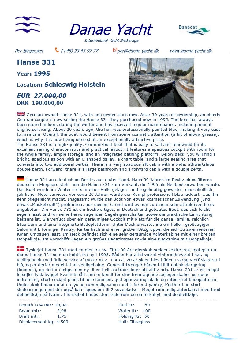 Hanse 331