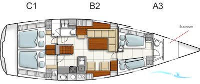 Hanse 470 Sailingboat 2011, with Volvo Penta engine, Germany