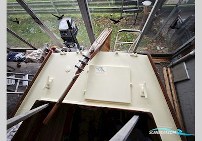 Hatecke 20ziger Jollenkreuzer Sailingboat 1960, with Yamaha 60 ML engine, Germany