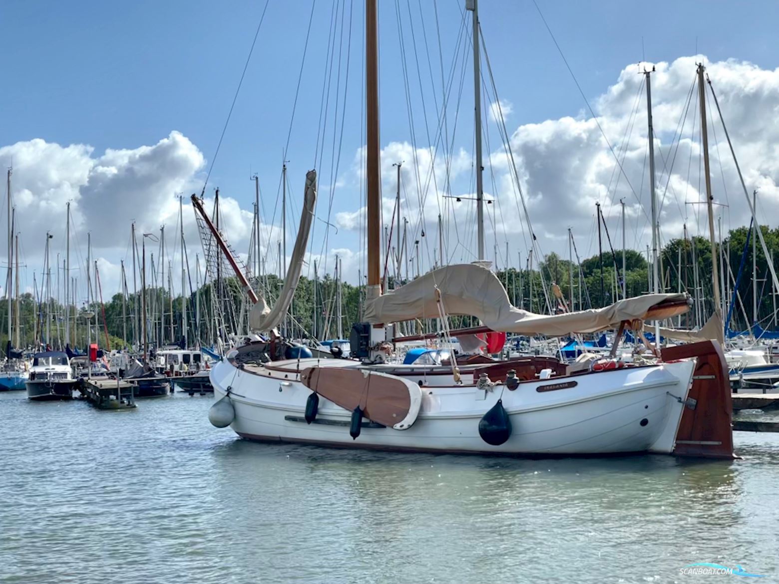 Lemsteraak De Hoop Lobith Sailingboat 1947, with Perkins engine, The Netherlands