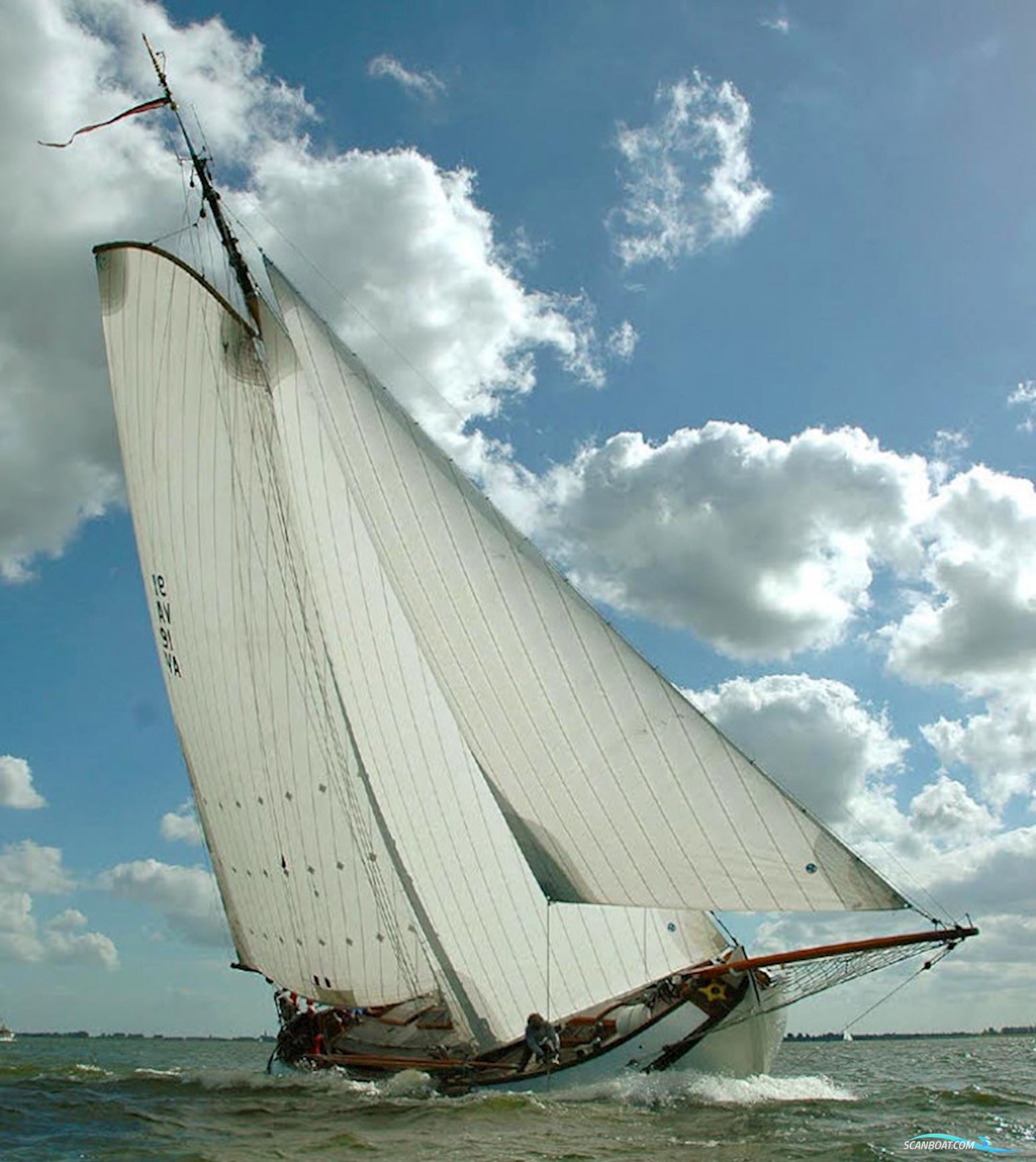 Lemsteraak Roefuitvoering - Wadwaai Sailingboat 1968, with Mitsubishi engine, The Netherlands