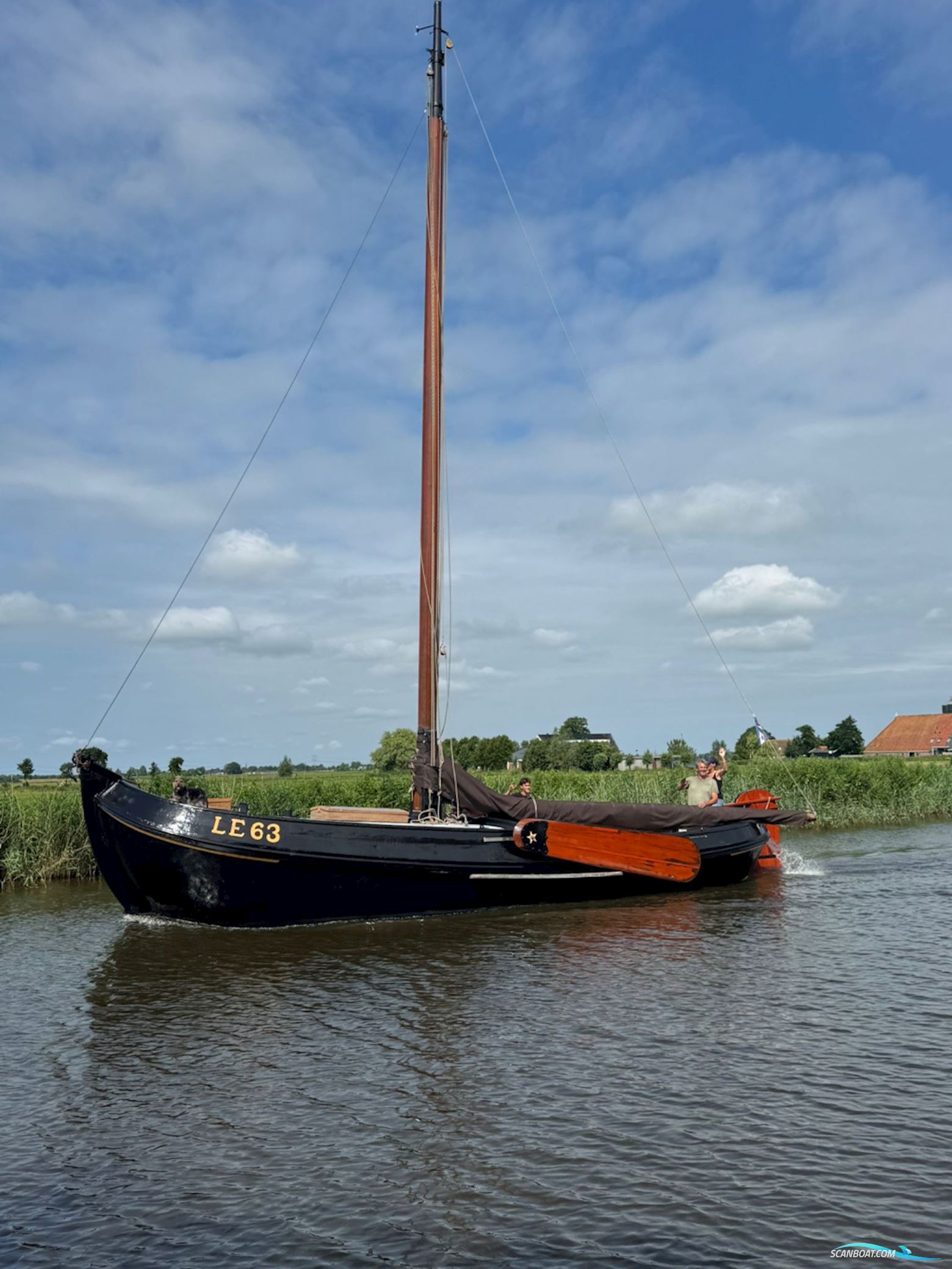 Lemsteraak Visserman - LE 63 Elisabeth Sailingboat 1904, with DAF engine, The Netherlands