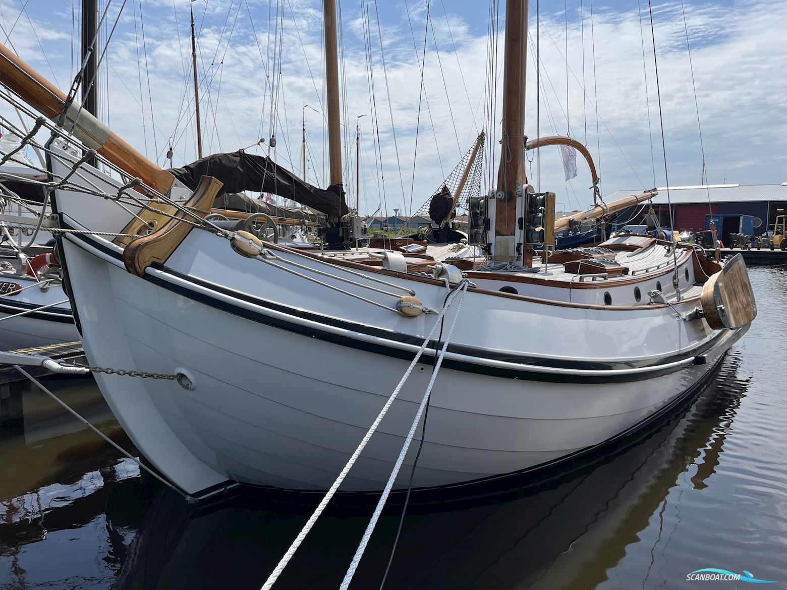 Lemsteraak Zilveren Zwaan - Hoek Design Roefuitvoering Sailingboat 1990, with Steyr engine, The Netherlands