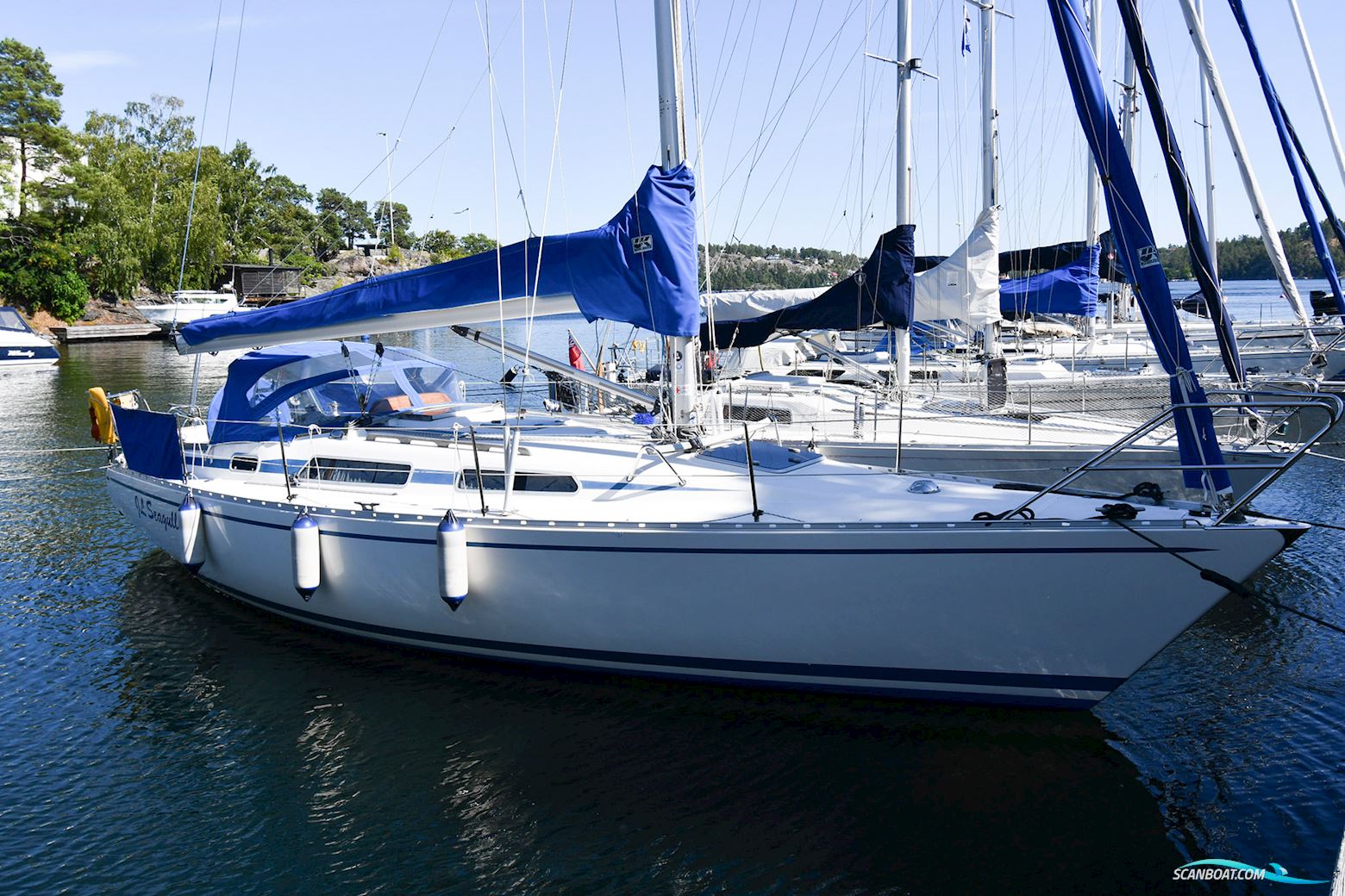 Linjett 35 Sailingboat 1993, with Yanmar 3 Cyl 27 Hk engine, Sweden