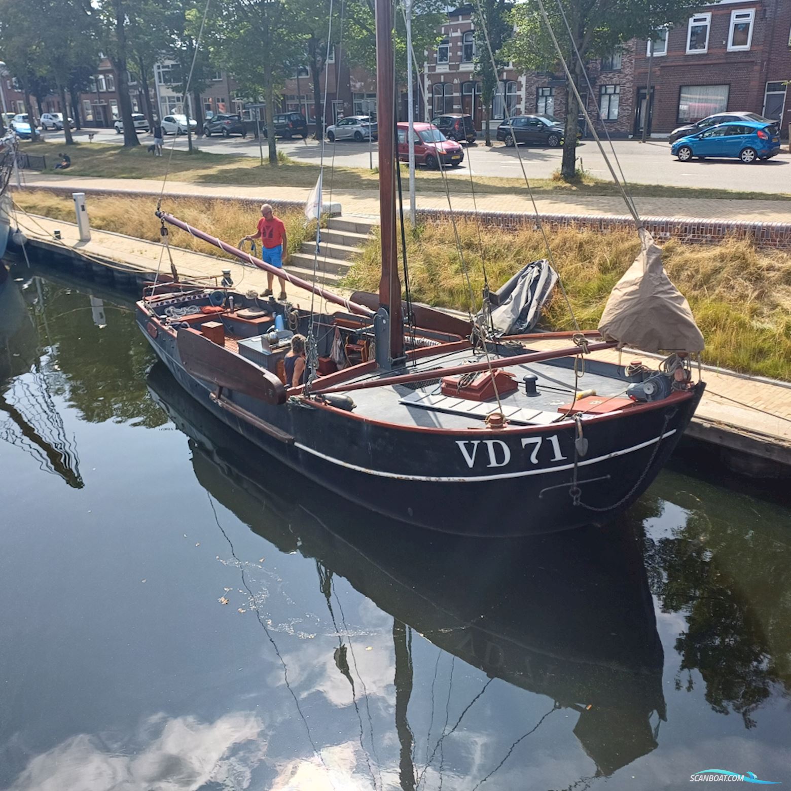 Marker Rondbouw 10.50 Sailingboat 1936, with Ford engine, The Netherlands
