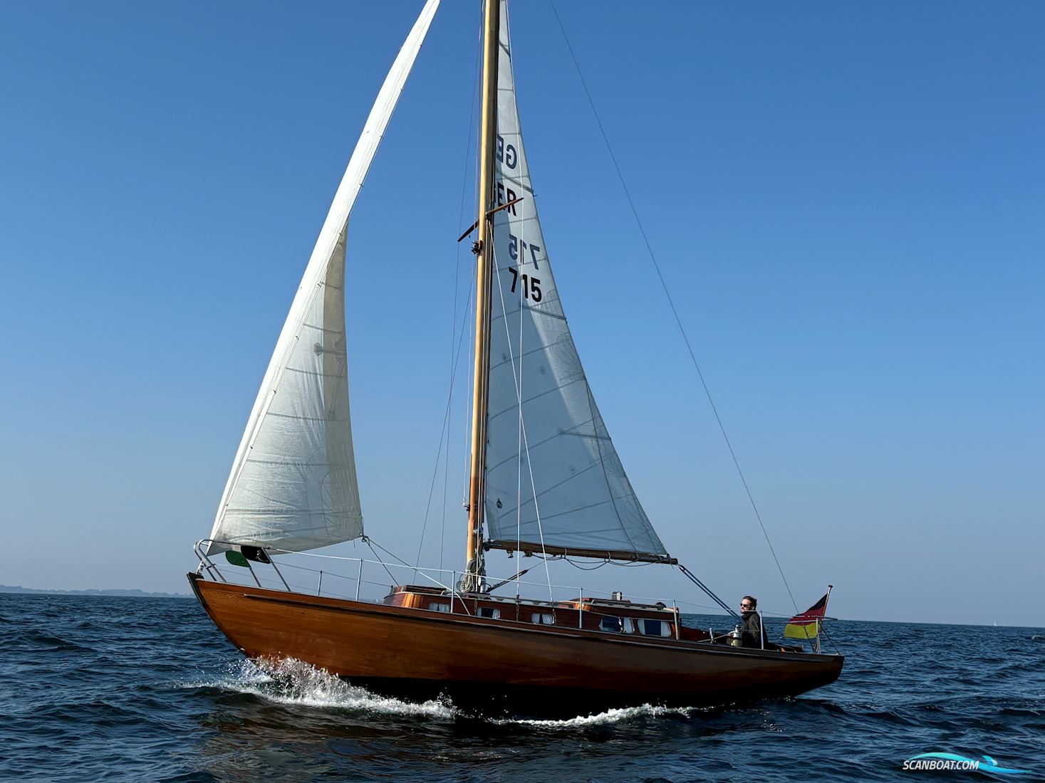 Matthiesen & Paulsen 5,5 KR  Sailingboat 1965, with Yanmar 2YM15 engine, Germany