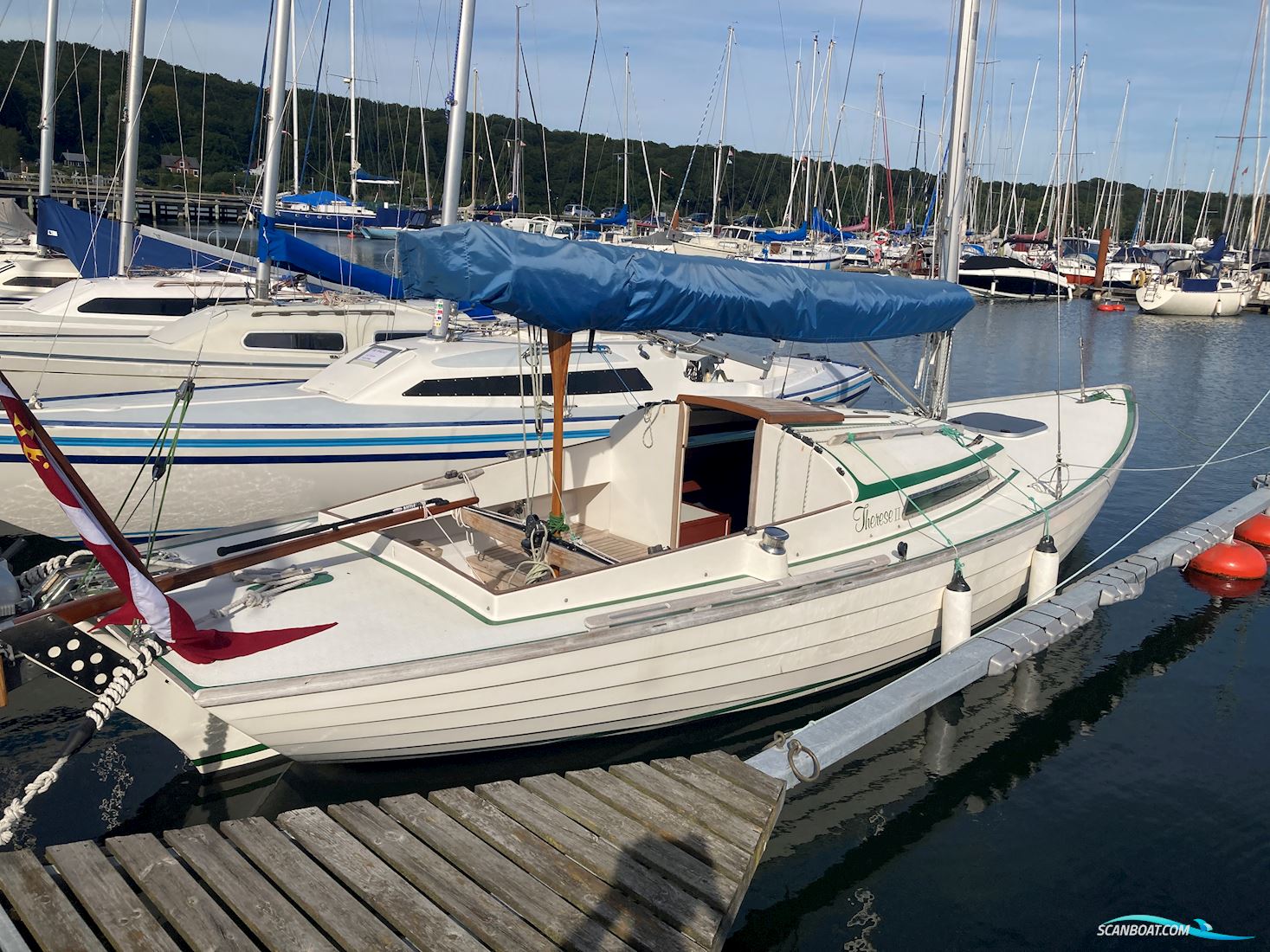 Nordisk Folkebåd Sailingboat 1990, with Honda engine, Denmark
