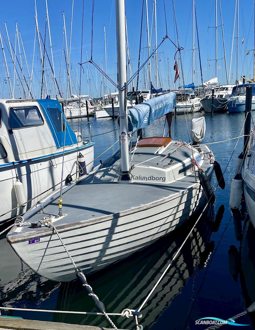 Nordisk Folkebåd Sailingboat 1979, with Mercury engine, Denmark