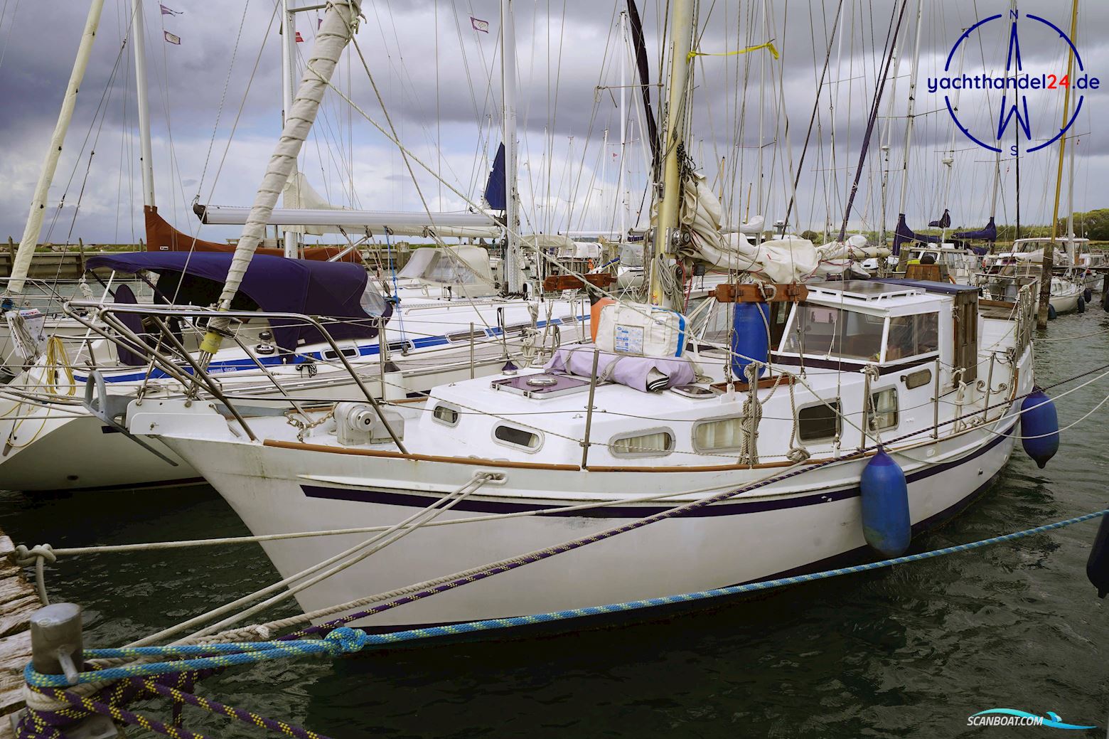 One Off MS Sailingboat 1975, with Ford Lehmann SP 90 engine, Germany