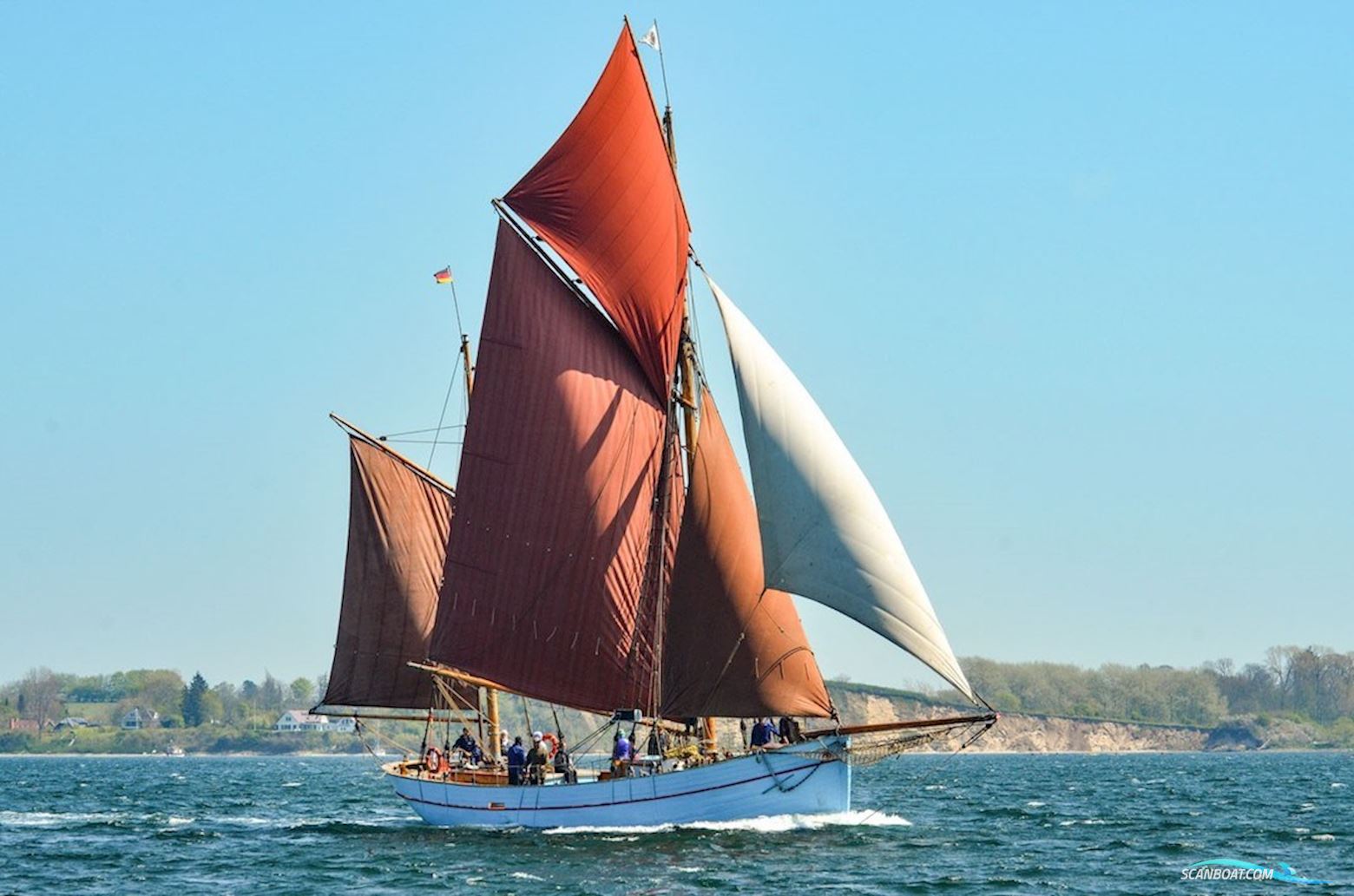 Skagen Boatyard Shark Cutter/Haicutter Sailingboat 1924, with Cummins Cummins D. /NT380 M.   Twin Disc engine, Germany