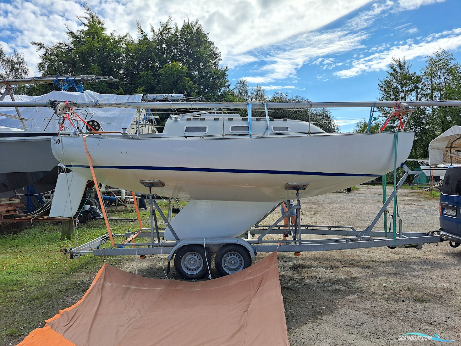 Spaekhugger Family Nr. 92 Sailingboat 1977, with Sole Mini 11 Zweizylinder engine, Germany