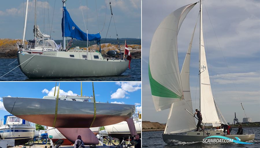 Spækhugger Racing DEN-24, Hansigne Sailingboat 1971, with Yamaha 4 HK engine, Denmark