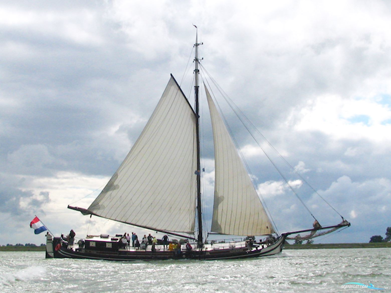 Stevenaak Zeilcharter geschikt als woonschip te koop Sailingboat 1882, with DAF engine, The Netherlands