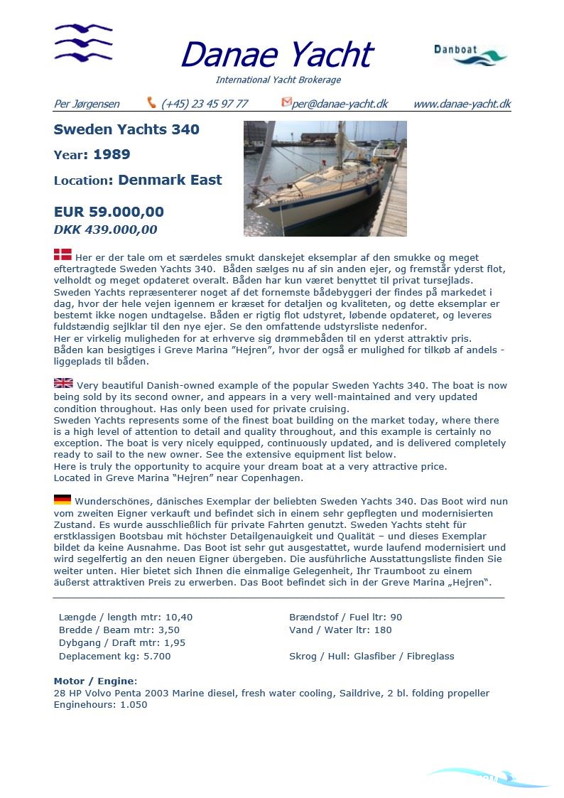 Sweden Yachts 340