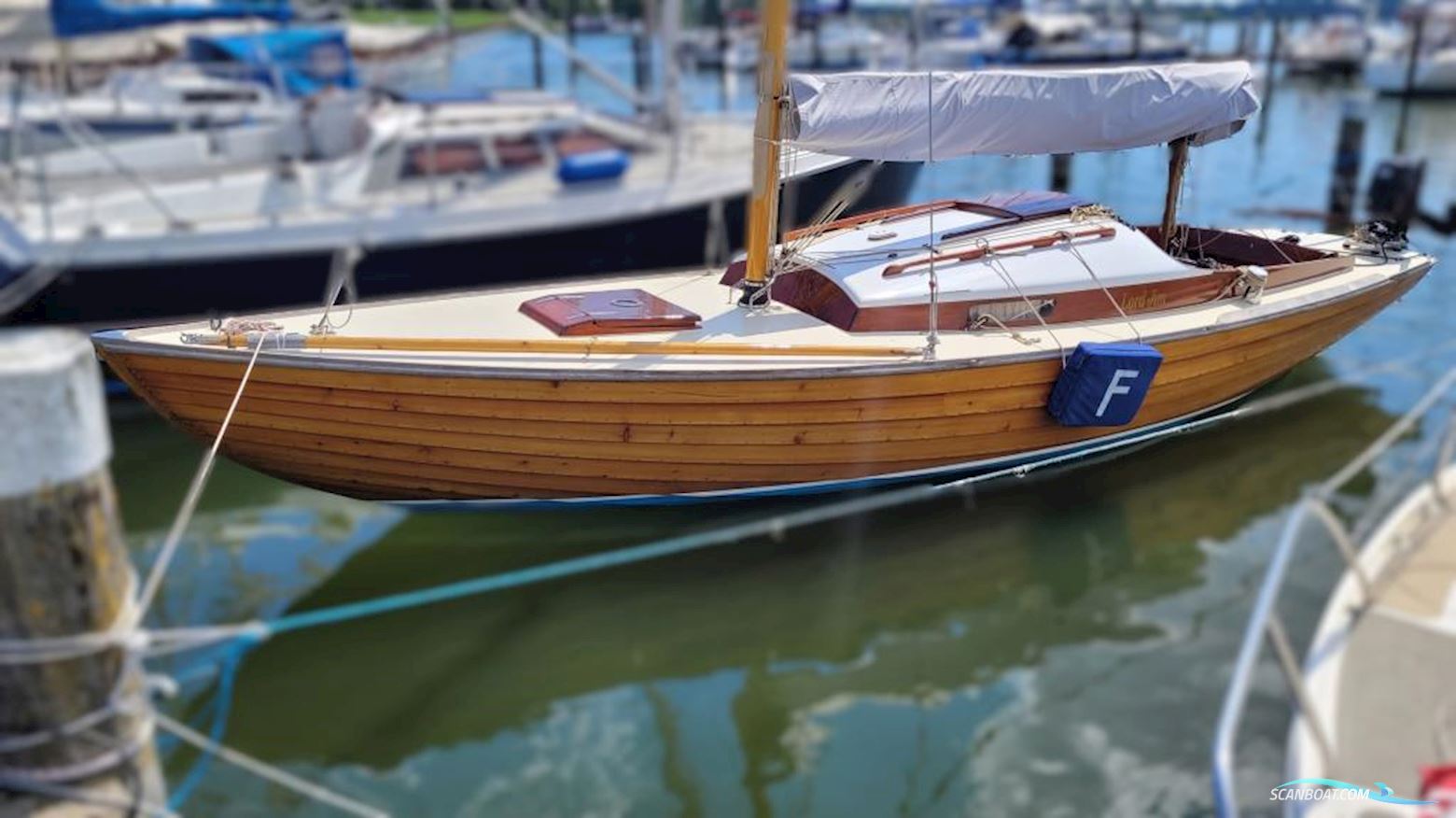 Thomas Lind, Middelfart Nordisches Fokeboot Sailingboat 1973, with Mercury engine, Germany
