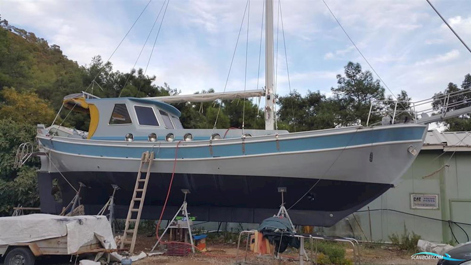 Tirhandil Sailingboat 1987, with Ford Lehman 2725E engine, Turkey