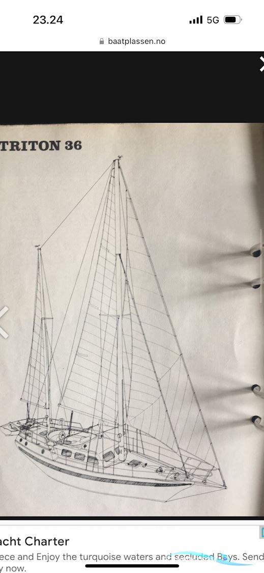 Triton Sailingboat 1987, with Ford Lehmann engine, Denmark