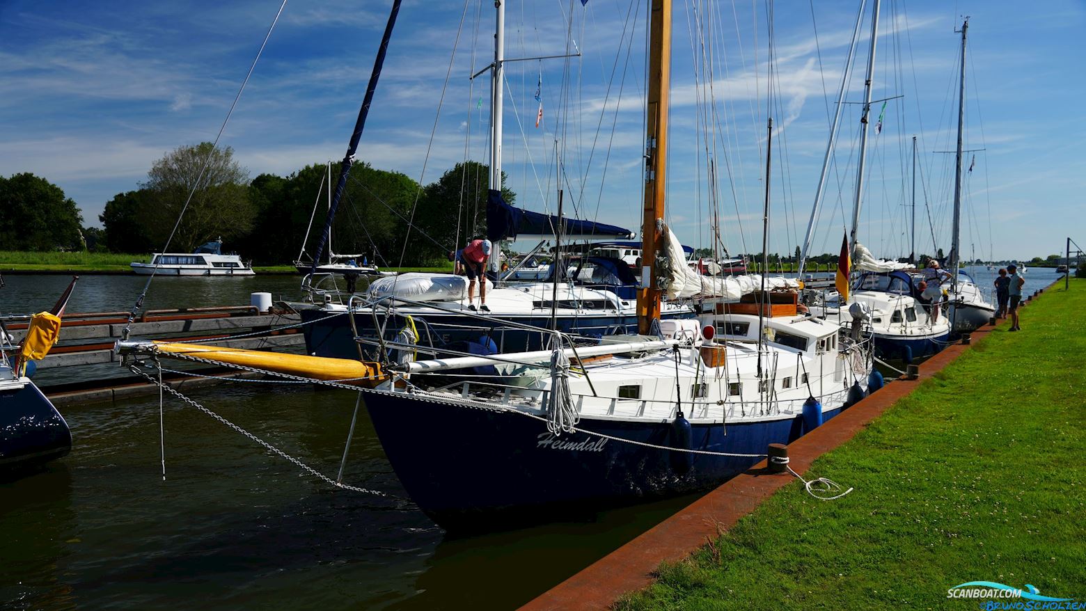 Windspiel IV Klasse Stalen S-Spant Sailingboat 1950, with Mercedes-Benz engine, The Netherlands